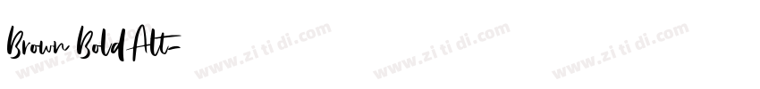 Brown BoldAlt字体转换